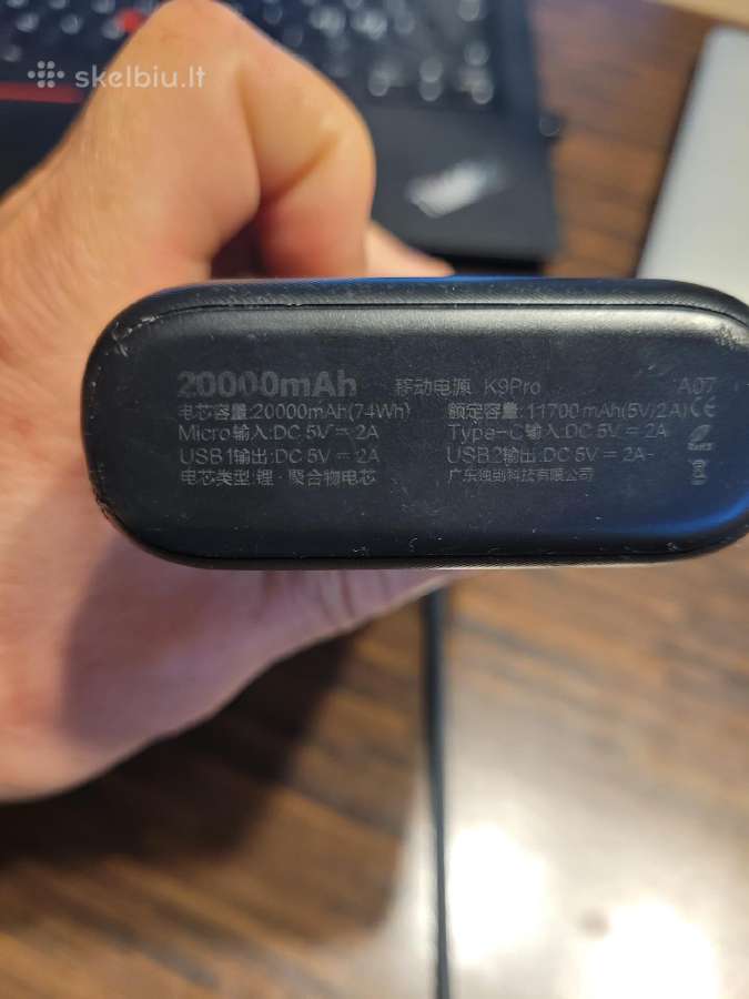 Powerbank Dudao K9pro - nuotraukos Nr. 3
