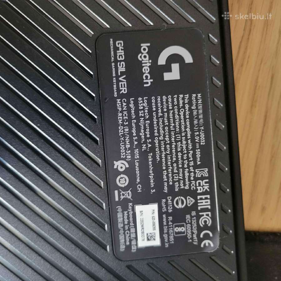Logitech G413 mechaninė klaviatūra - nuotraukos Nr. 3