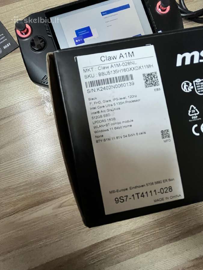 Msi Claw A1m - nuotraukos Nr. 5