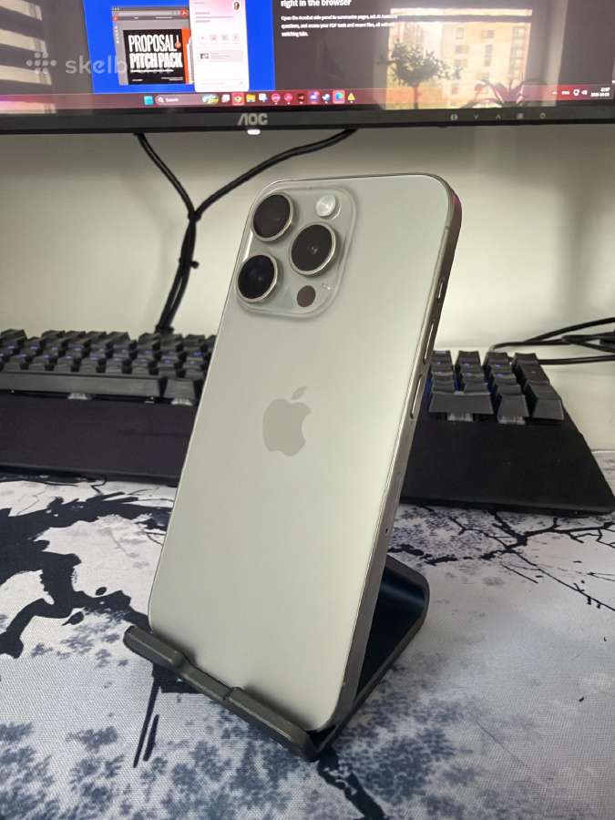 Parduodamas puikios būklės „iPhone 15 Pro“ 256 GB. - nuotraukos Nr. 3