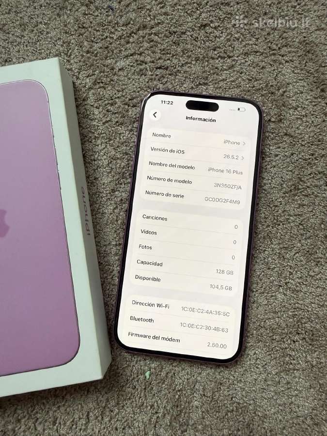 iPhone 16plus 128gb - nuotraukos Nr. 6