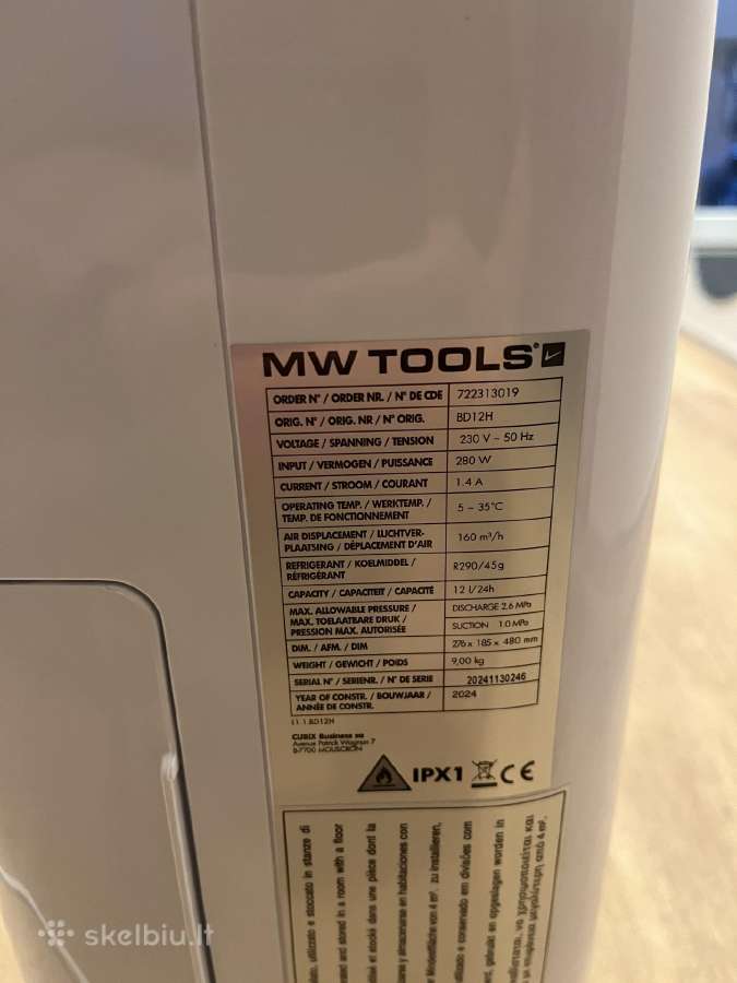 Drėgmės surinkėjas Mw Tools Bd12 - nuotraukos Nr. 2