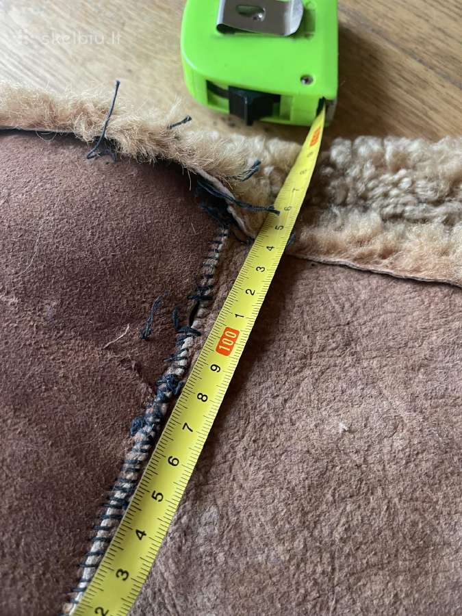 Natūralaus avikailio tipo paltas, taisymui - nuotraukos Nr. 3