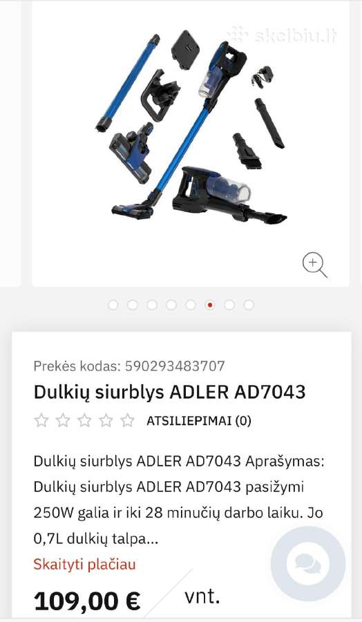 Kaip naujas belaidis siurblys/šluota Adler Ad7043 - nuotraukos Nr. 14
