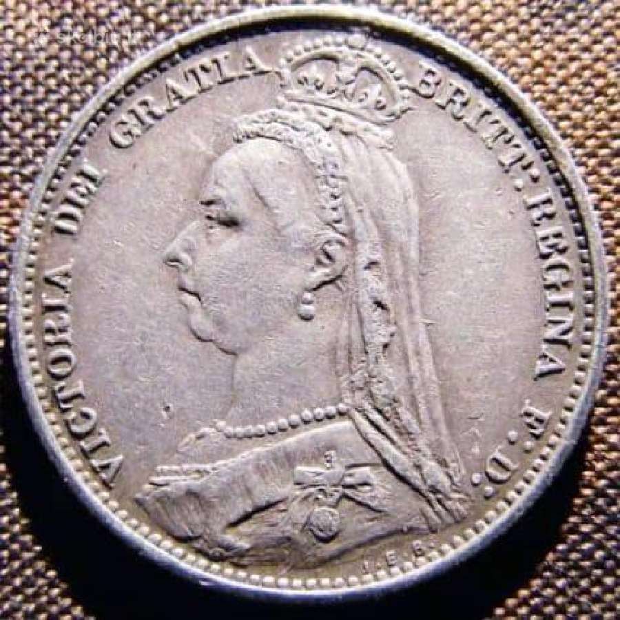 1887 Anglija 6 pensai - nuotraukos Nr. 2