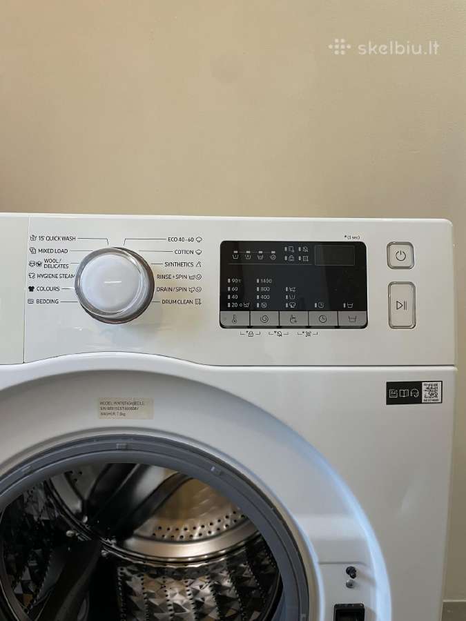 Samsung skalbimo mašina 7kg Ww70t4040ee/le - nuotraukos Nr. 3