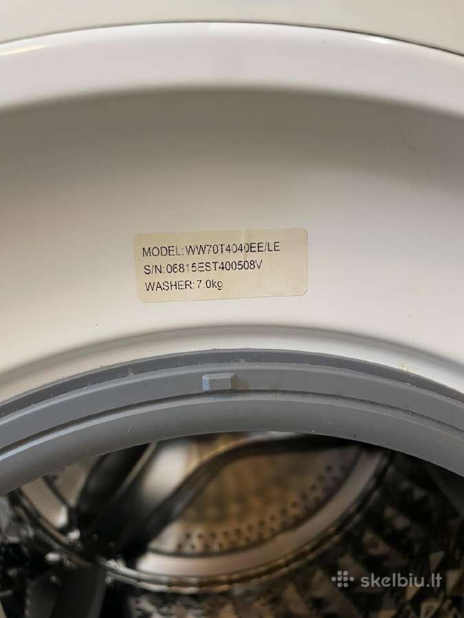 Samsung skalbimo mašina 7kg Ww70t4040ee/le - nuotraukos Nr. 5