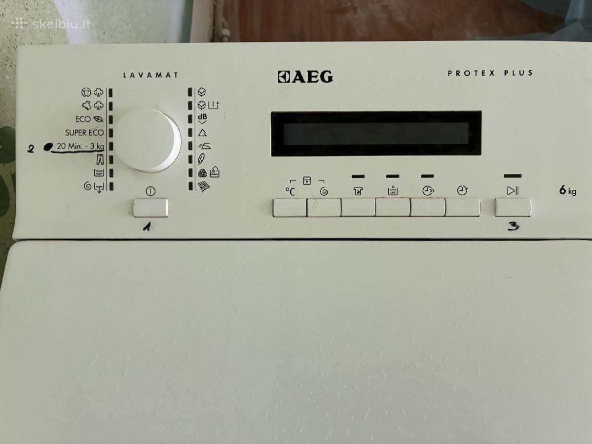 Iš viršaus pakraunama Electrolux skalbyklė - nuotraukos Nr. 4