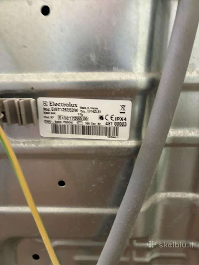 Iš viršaus pakraunama Electrolux skalbyklė - nuotraukos Nr. 5