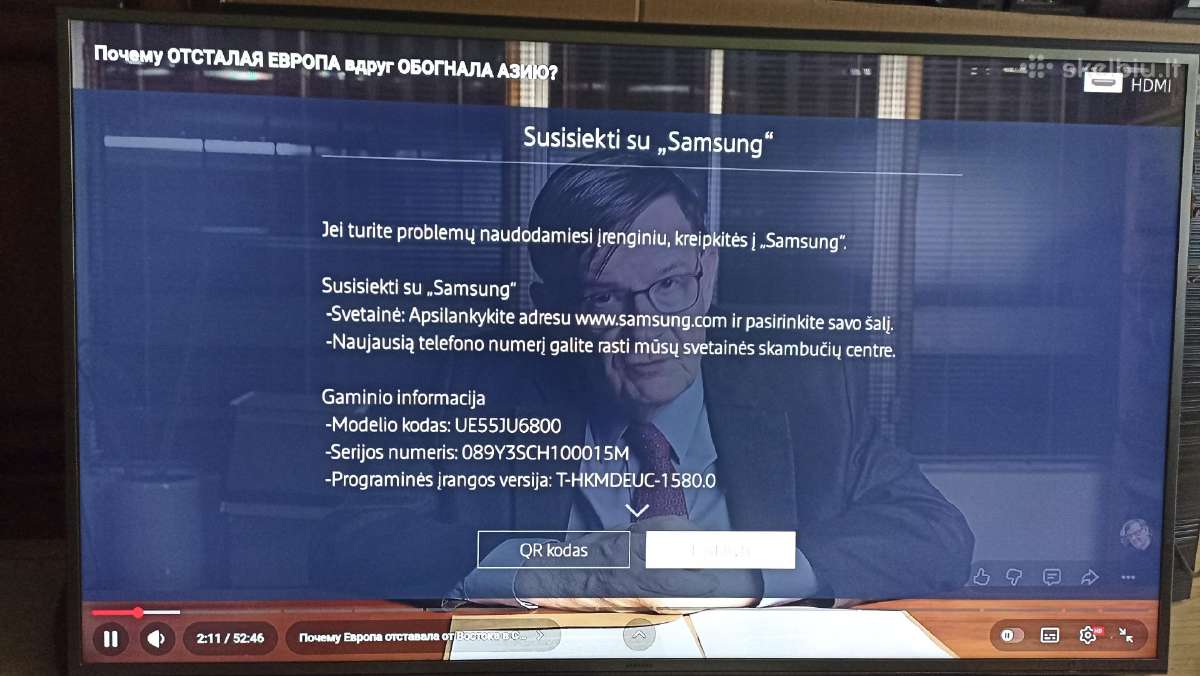 Uhd Smart TV 140cm 4k Samsung TV - nuotraukos Nr. 2