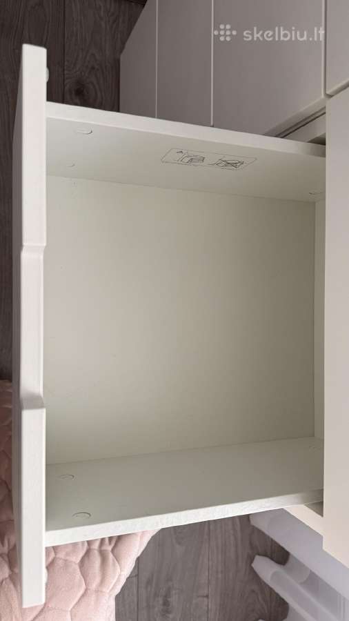 Ikea Nordli komoda, 6 stalčiai, balta - nuotraukos Nr. 4
