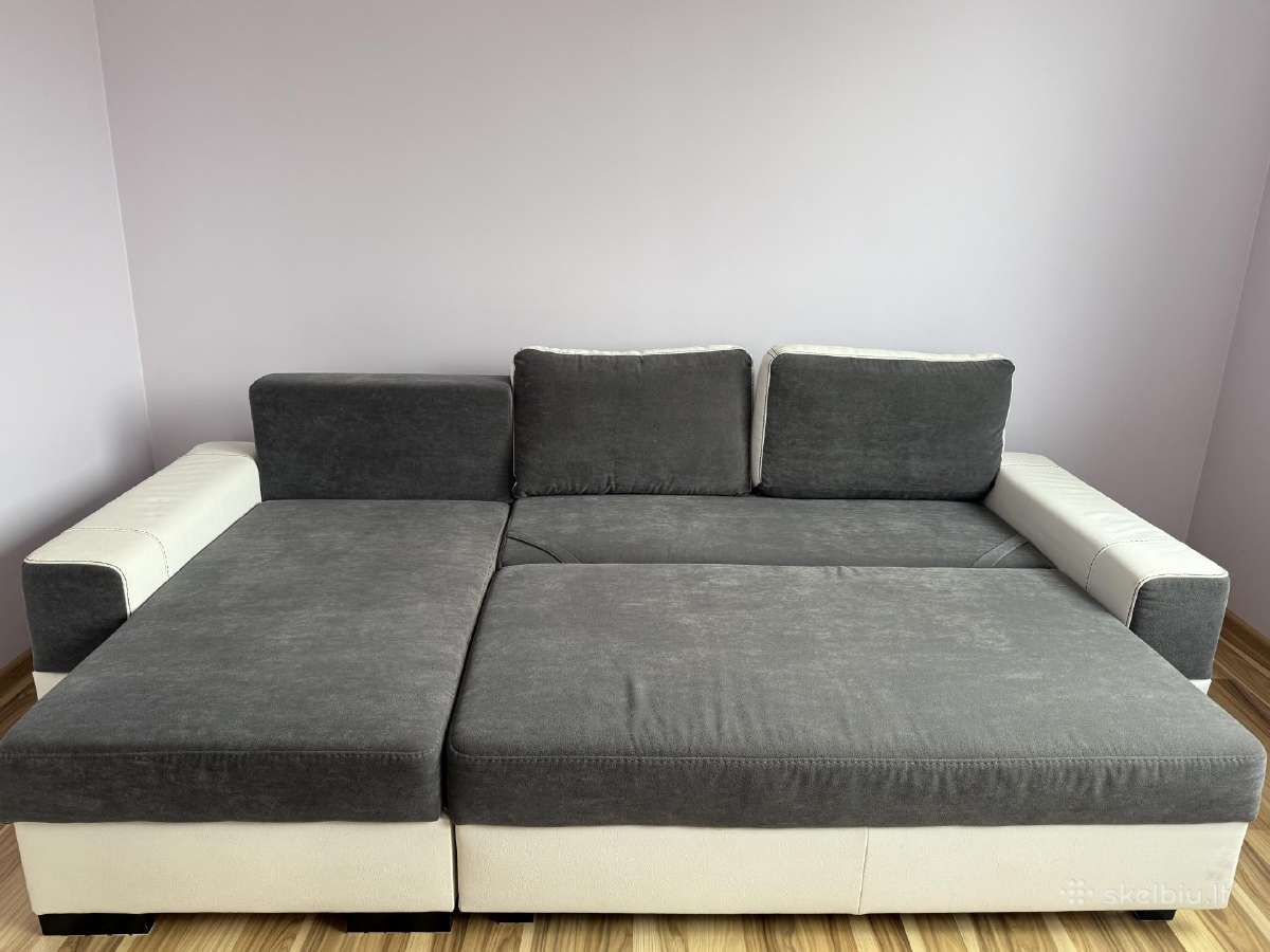 Miegamoji sofa su 2 patalynės dėžėmis - nuotraukos Nr. 2