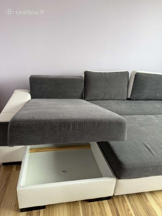 Miegamoji sofa su 2 patalynės dėžėmis - nuotraukos Nr. 3