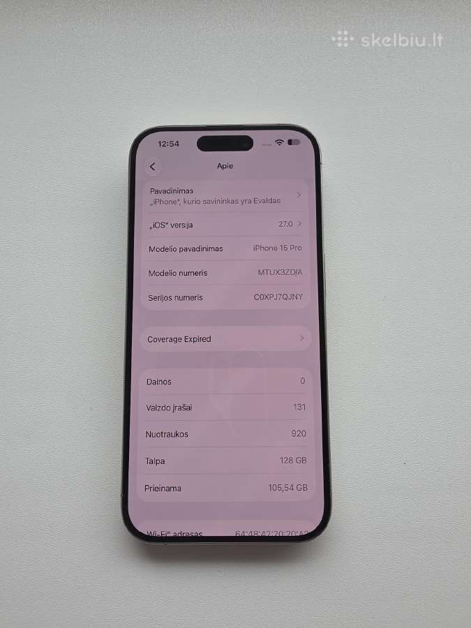 iPhone 15 Pro 128 GB - nuotraukos Nr. 11