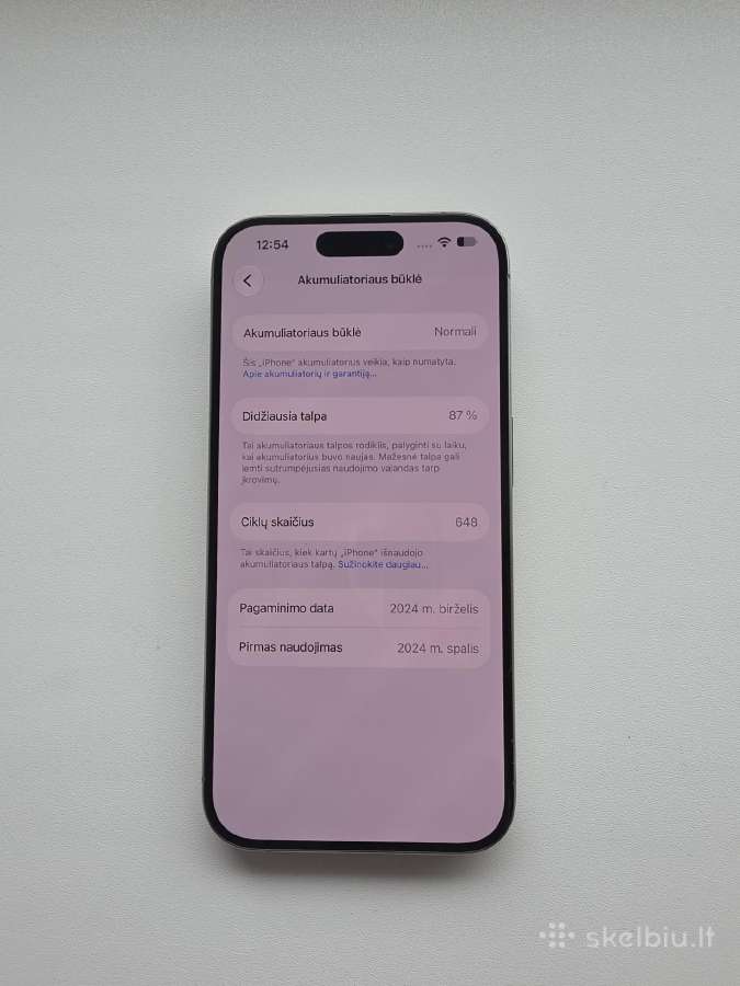 iPhone 15 Pro 128 GB - nuotraukos Nr. 12
