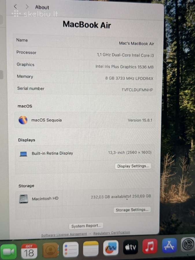MacBook Air 2020 - nuotraukos Nr. 5