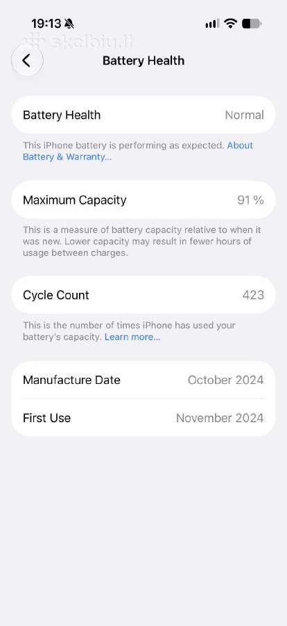 iPhone 16 Pro 128gb silver - nuotraukos Nr. 2