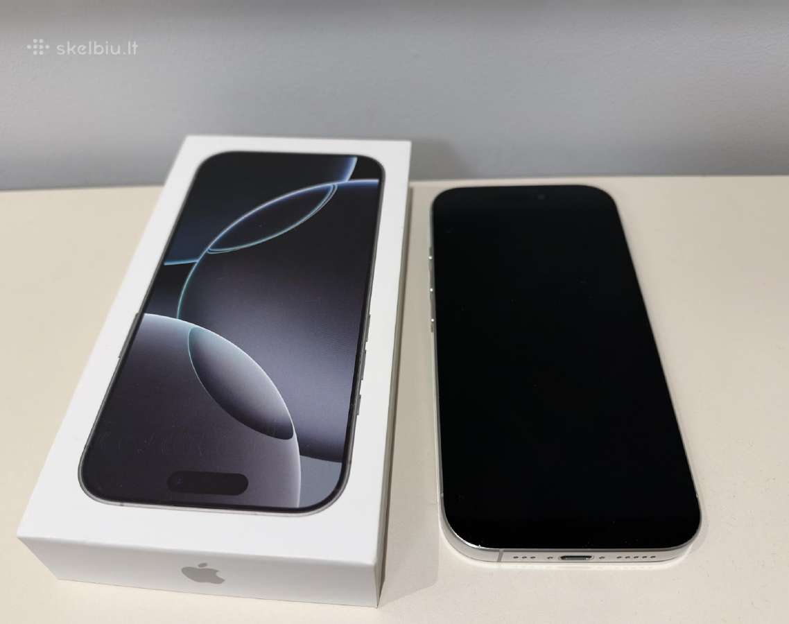 iPhone 16 Pro 128gb silver - nuotraukos Nr. 3