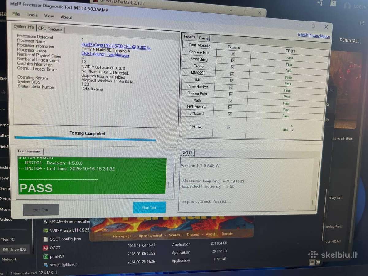 Procesorius Intel core i7-8700 - nuotraukos Nr. 4