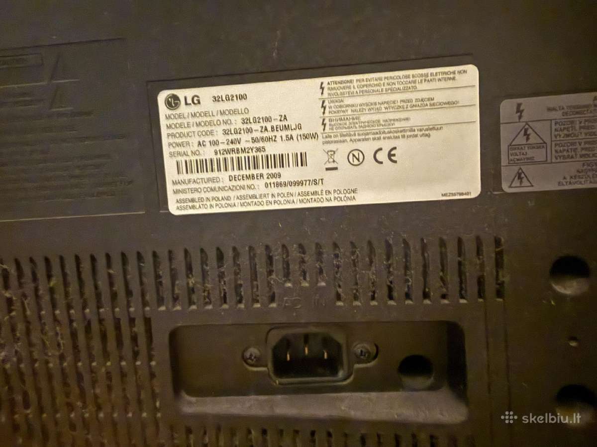 Televizorius LG 32lg2100 - Za - nuotraukos Nr. 3