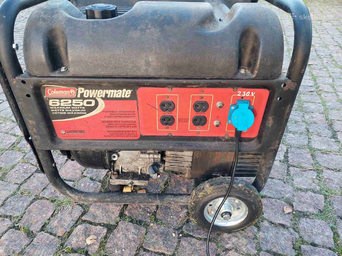 Vienfazis generatorius „Coleman Powermate 6250“ - nuotraukos Nr. 4