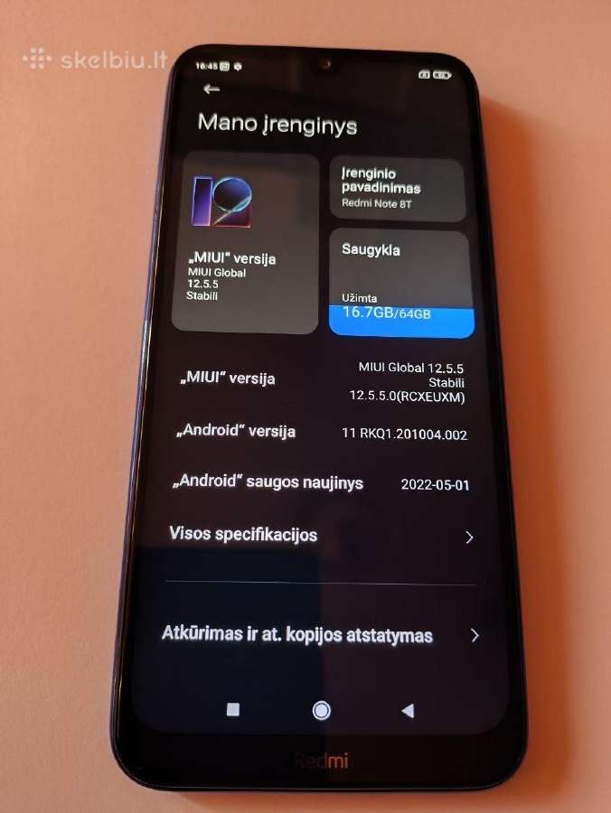 Redmi note 7- Redmi note 8t - nuotraukos Nr. 4