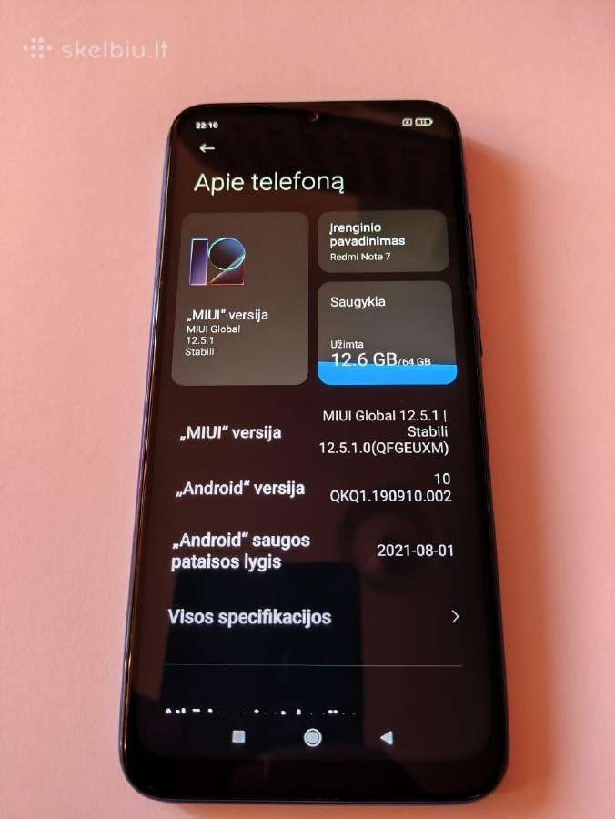Redmi note 7- Redmi note 8t - nuotraukos Nr. 6