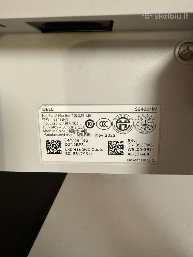 Dell S2421hn 23,8 Full HD Ips monitorius - nuotraukos Nr. 2