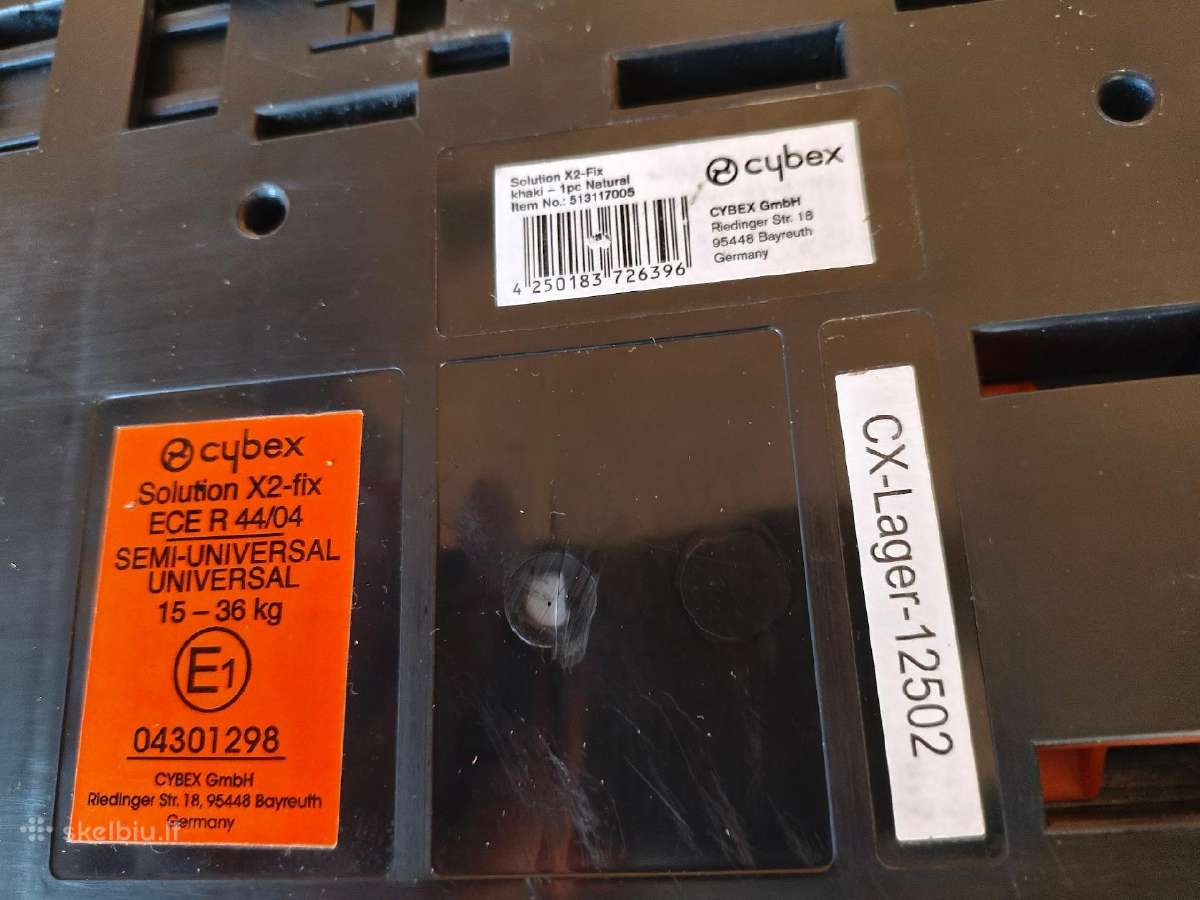 Cybex Solution X2fix 15-36 kg tvarkinga autokėdute - nuotraukos Nr. 6