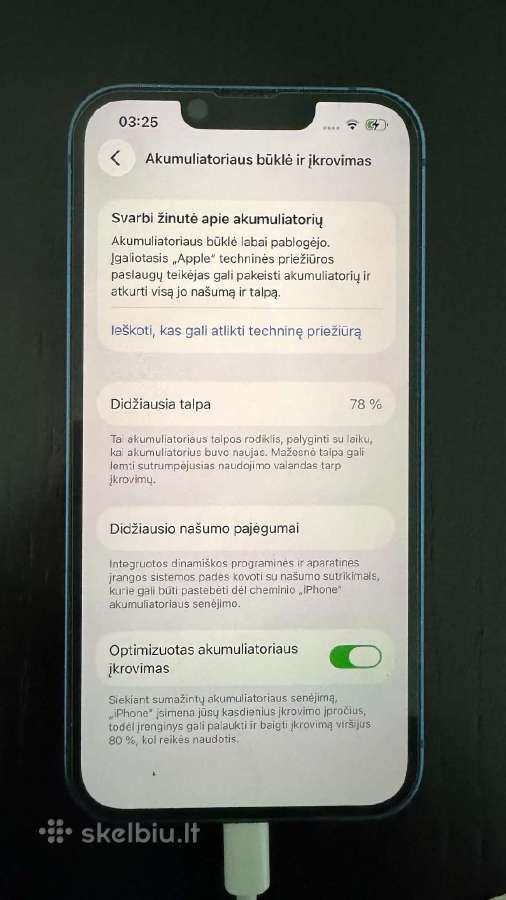 iPhone 13 128gb blue - nuotraukos Nr. 8