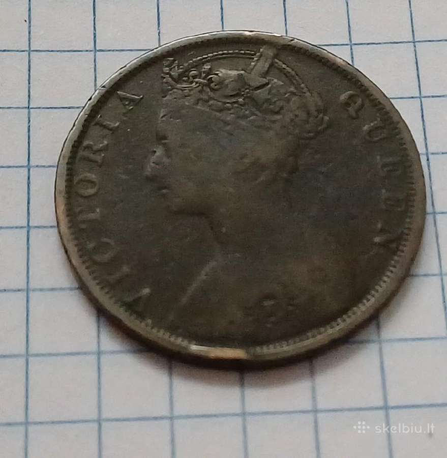 Honkongas. 1 cent. 1901 - nuotraukos Nr. 2
