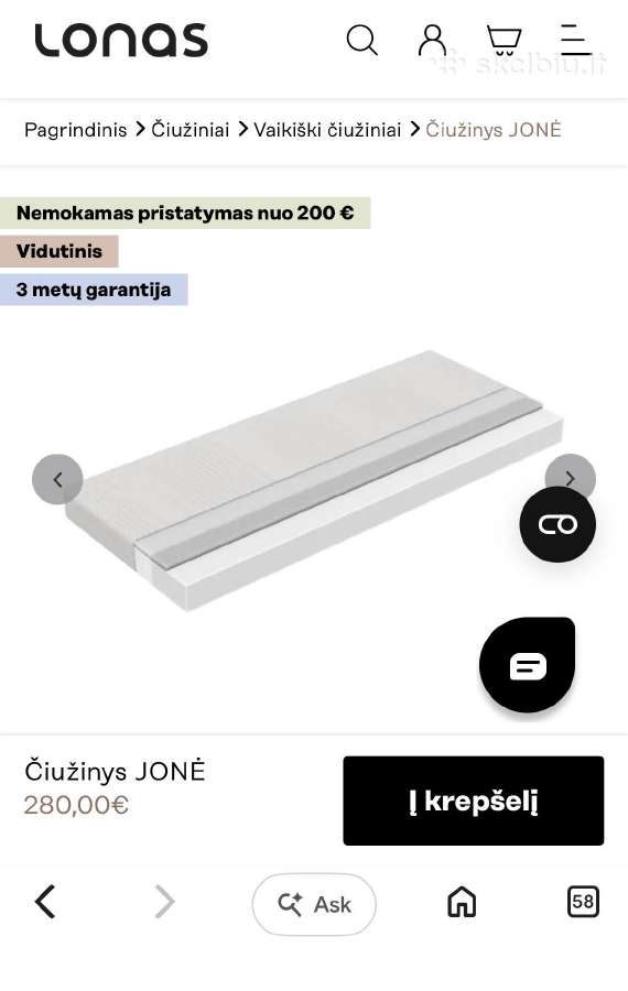 Lova Su Čiužiniu - nuotraukos Nr. 6
