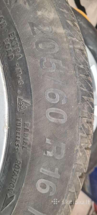 Žieminės 205/60 r16 su ratlankiais - nuotraukos Nr. 5