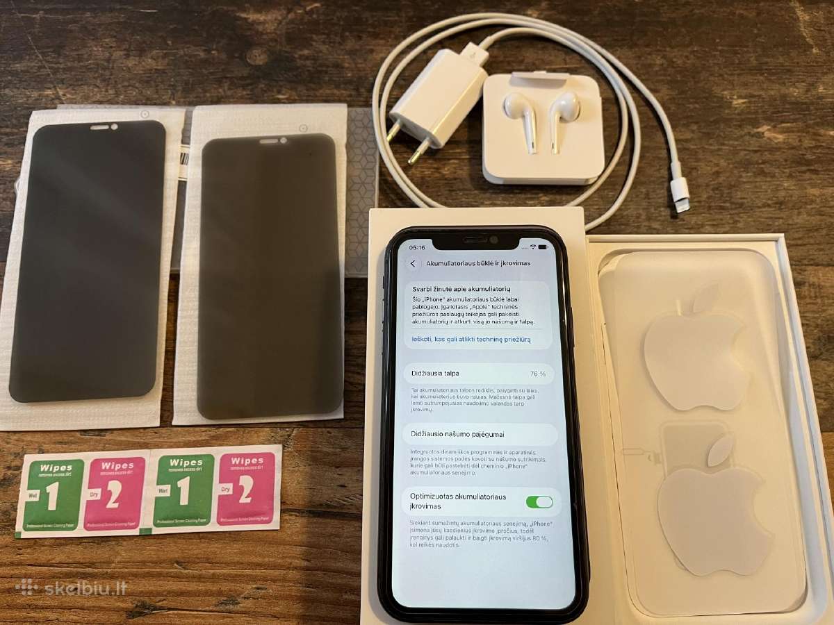 iPhone 11 64 GB battery health 76% - nuotraukos Nr. 3