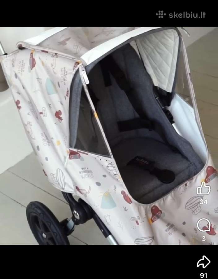 Leokid vežimėlio apsauga nuo lietaus/sniego - nuotraukos Nr. 5