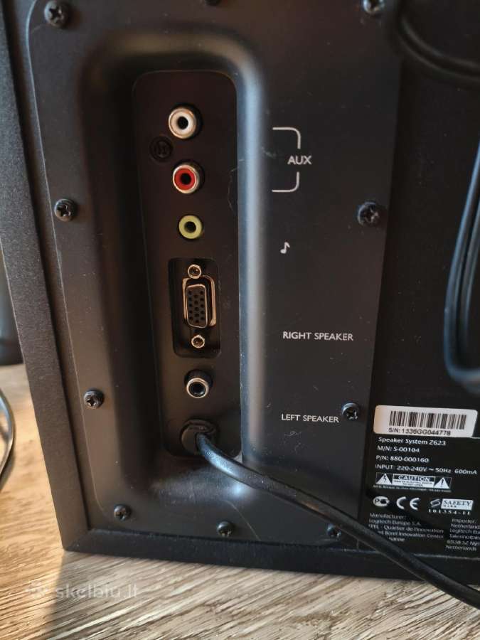 Logitech Z623 + Logitech Bluetooth Adapteris - nuotraukos Nr. 5