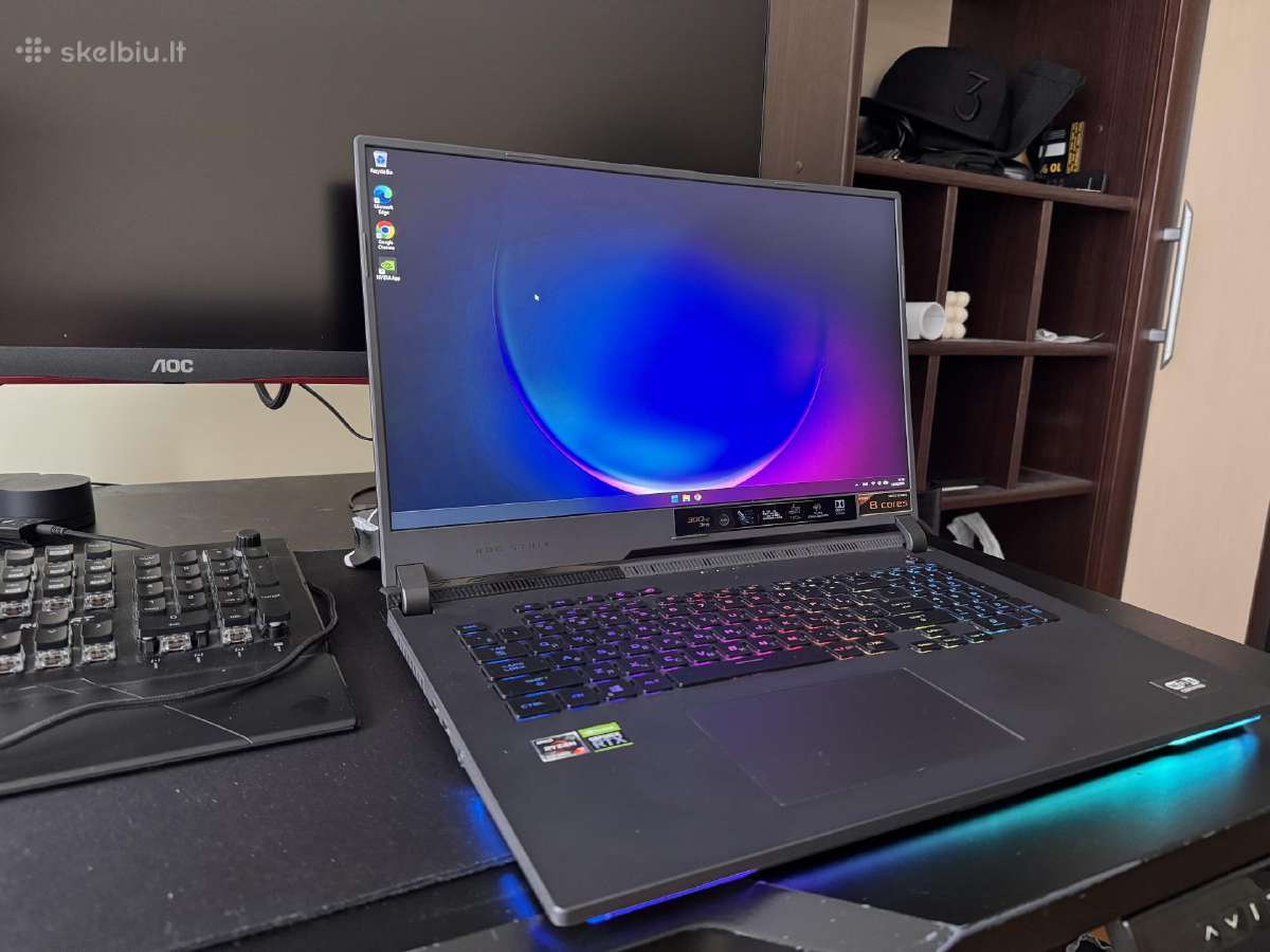 Asus Rog Strix G17 Rtx 3070 Ryzen 7 300 Hz - nuotraukos Nr. 2