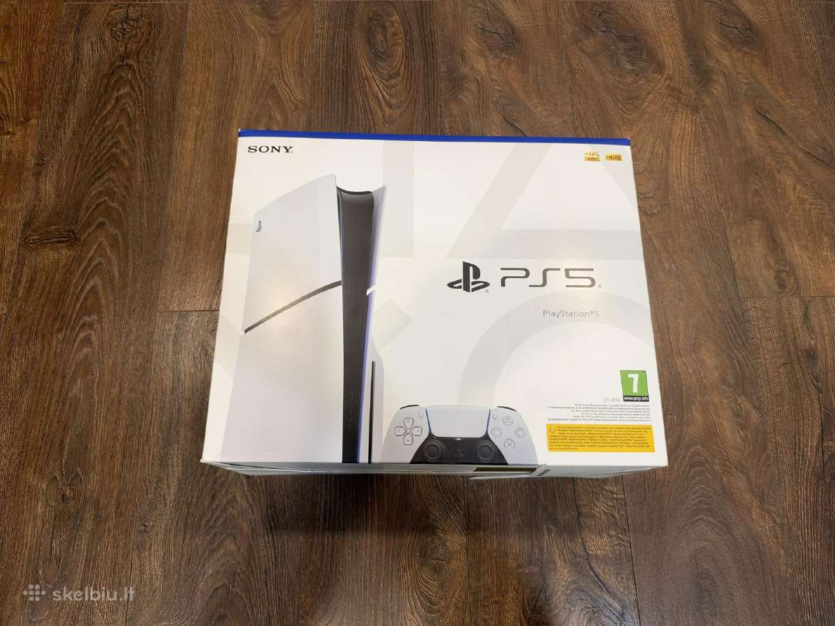 Playstation 5 Slim, Black & White, 1tb su CD - nuotraukos Nr. 8