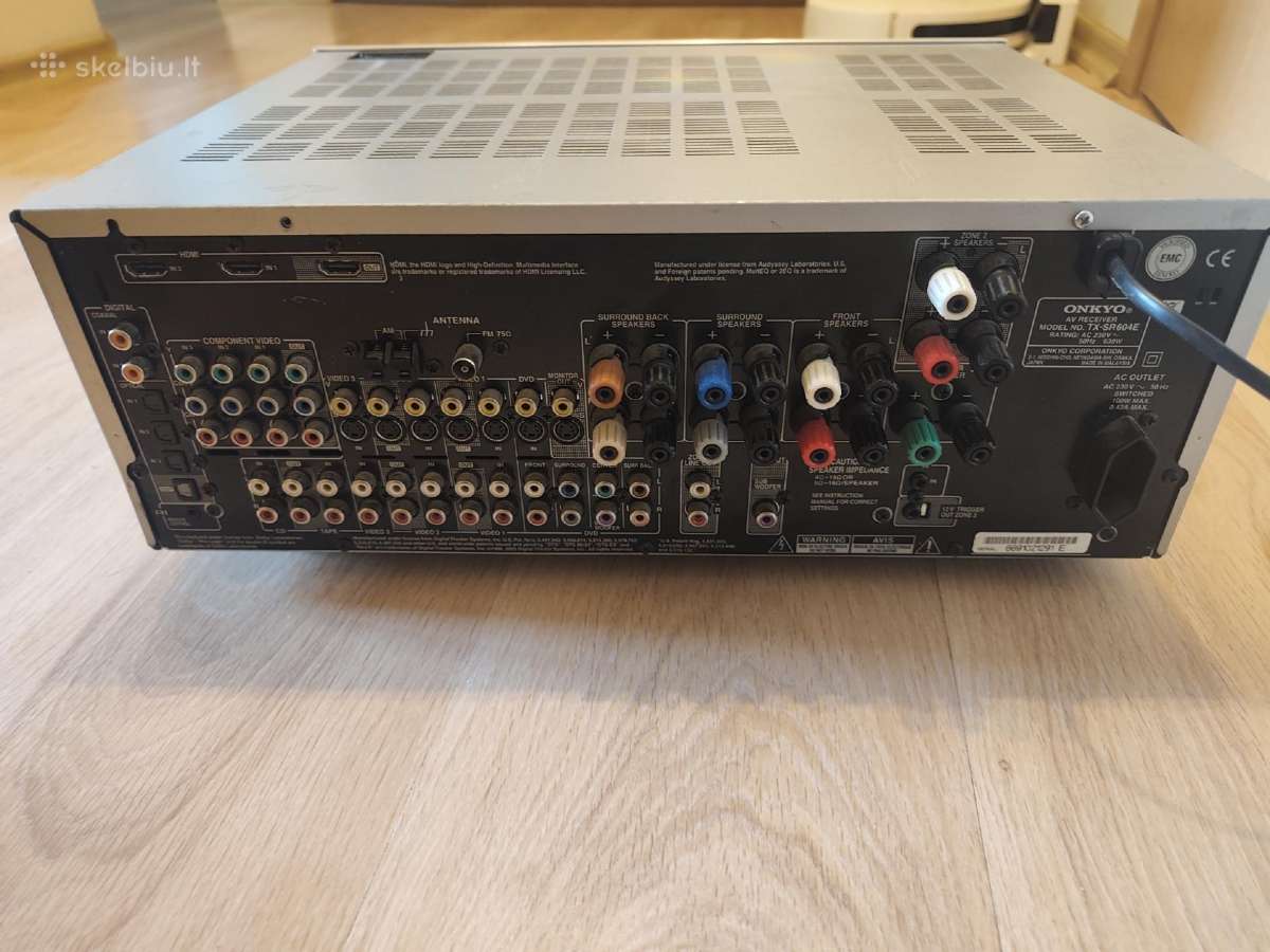 Onkyo Tx-sr604 - nuotraukos Nr. 4