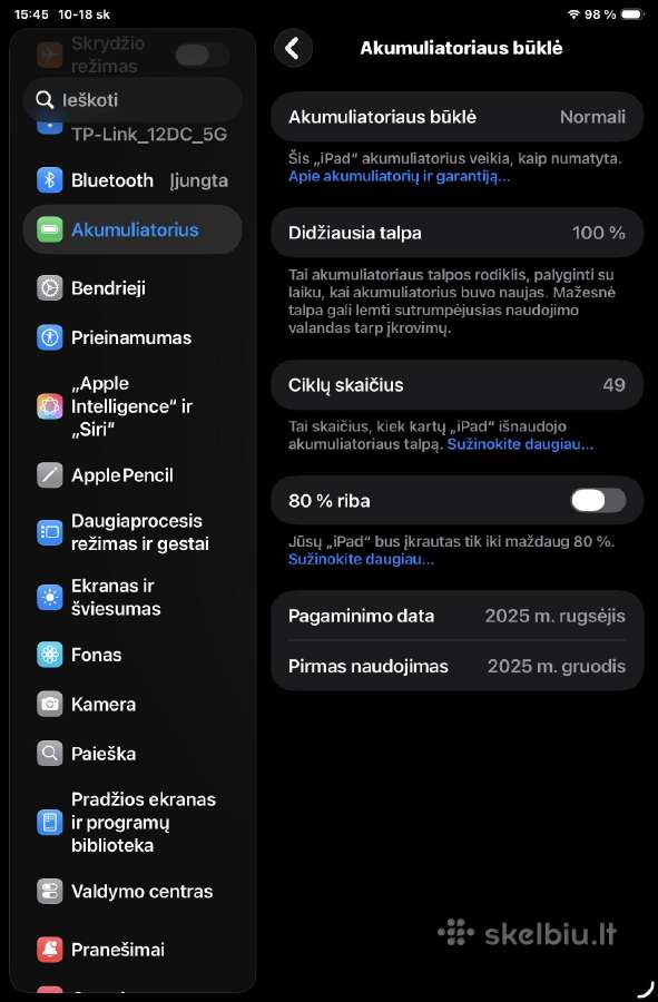 Pigiai naujas Apple iPad mini 256gb su garantija - nuotraukos Nr. 11