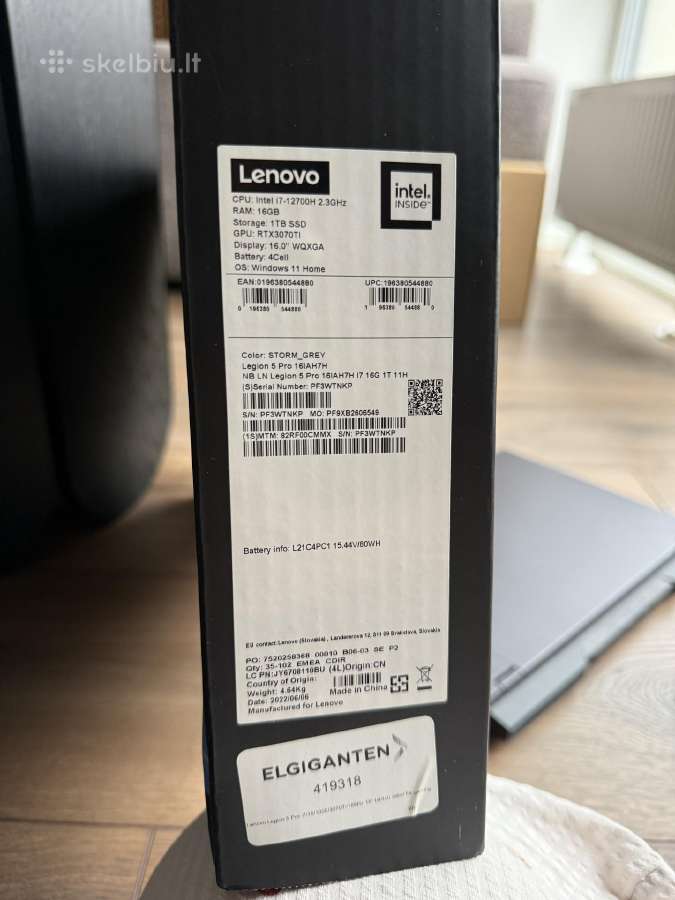 Lenovo Legion 5 pro - nuotraukos Nr. 4