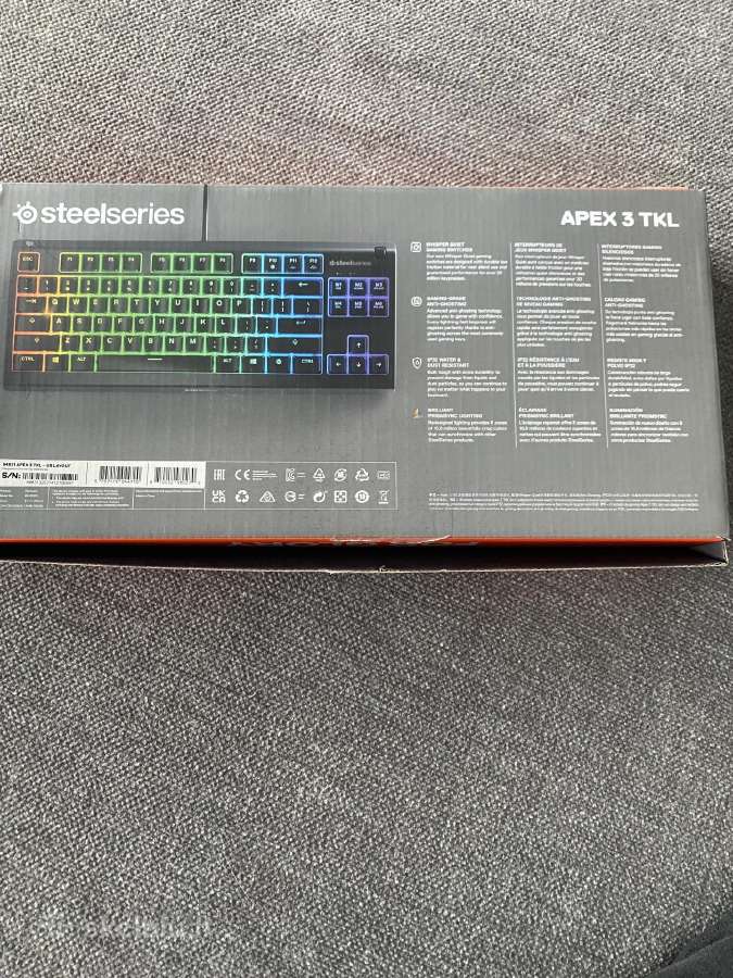 Steelseries Apex 3 Tkl gaming klaviatūra (Rgb) - nuotraukos Nr. 5