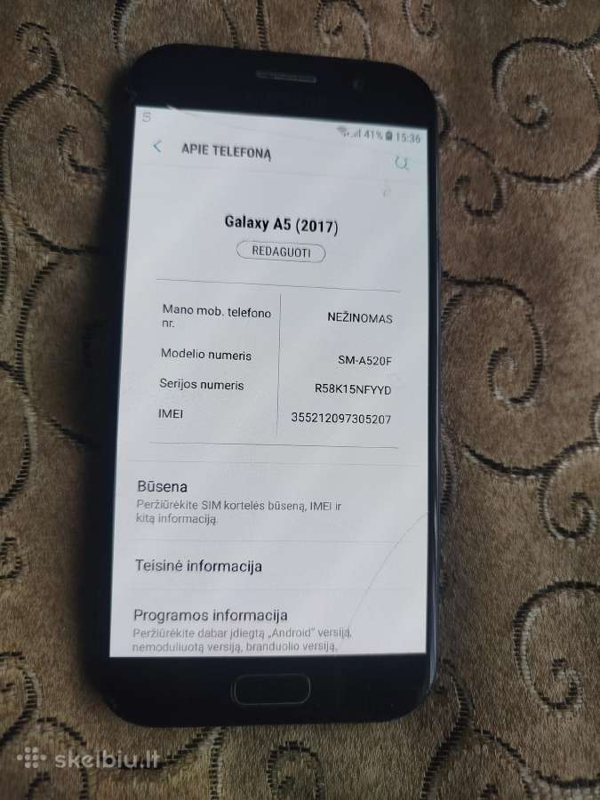 Samsung galaxy a5 2017 - nuotraukos Nr. 4