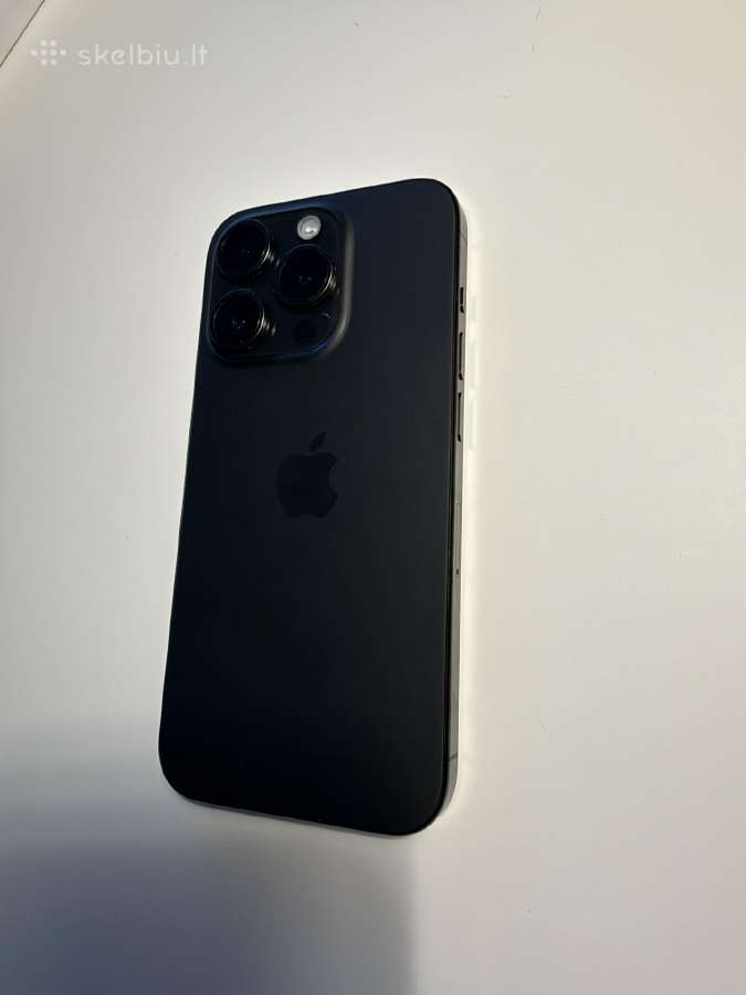 Apple iPhone 15 Pro 128gb Black Titanium - nuotraukos Nr. 3