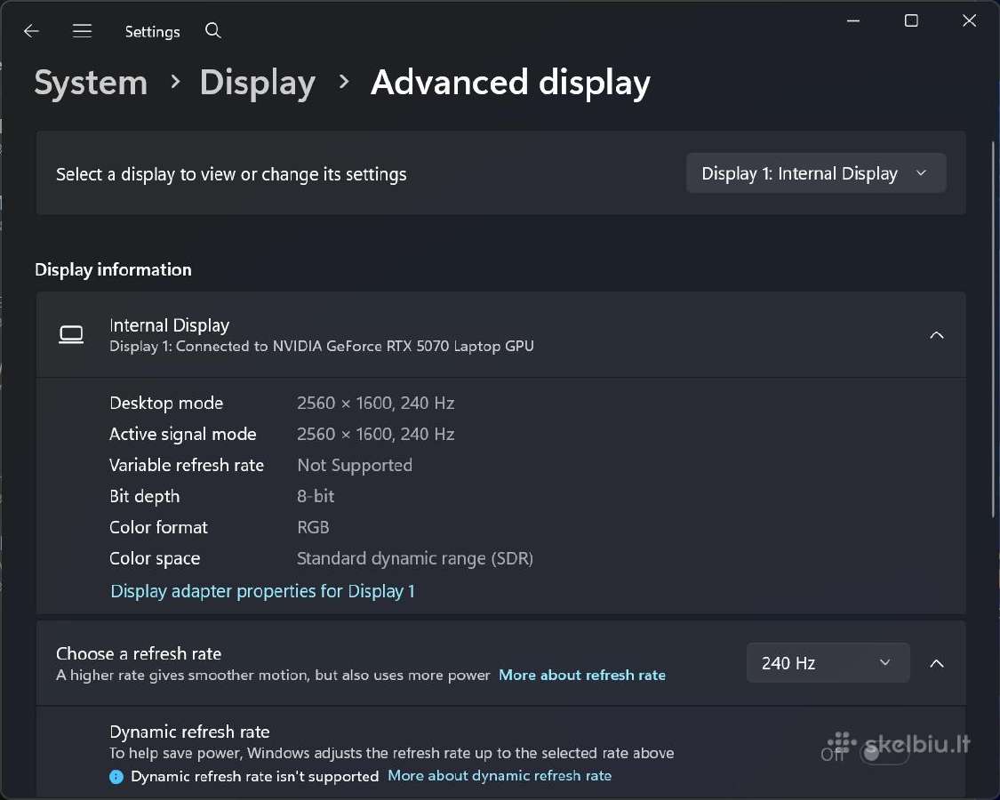 Msi Crosshair 16 Hx U7/64gb/5070/1tb - nuotraukos Nr. 11