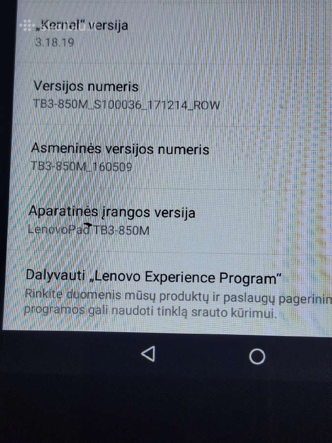 Planšete lenovo tb3 850m - nuotraukos Nr. 4