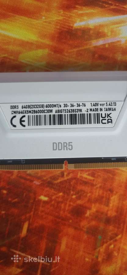 64gb ddr5 RAM cl30 6000mhz - nuotraukos Nr. 2
