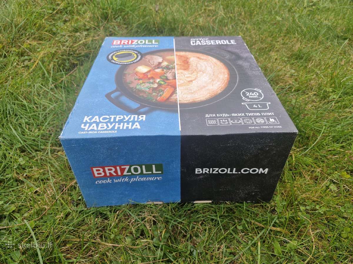Ketaus puodas su ketaus dangčiu 4,0 litrų Brizoll - nuotraukos Nr. 2
