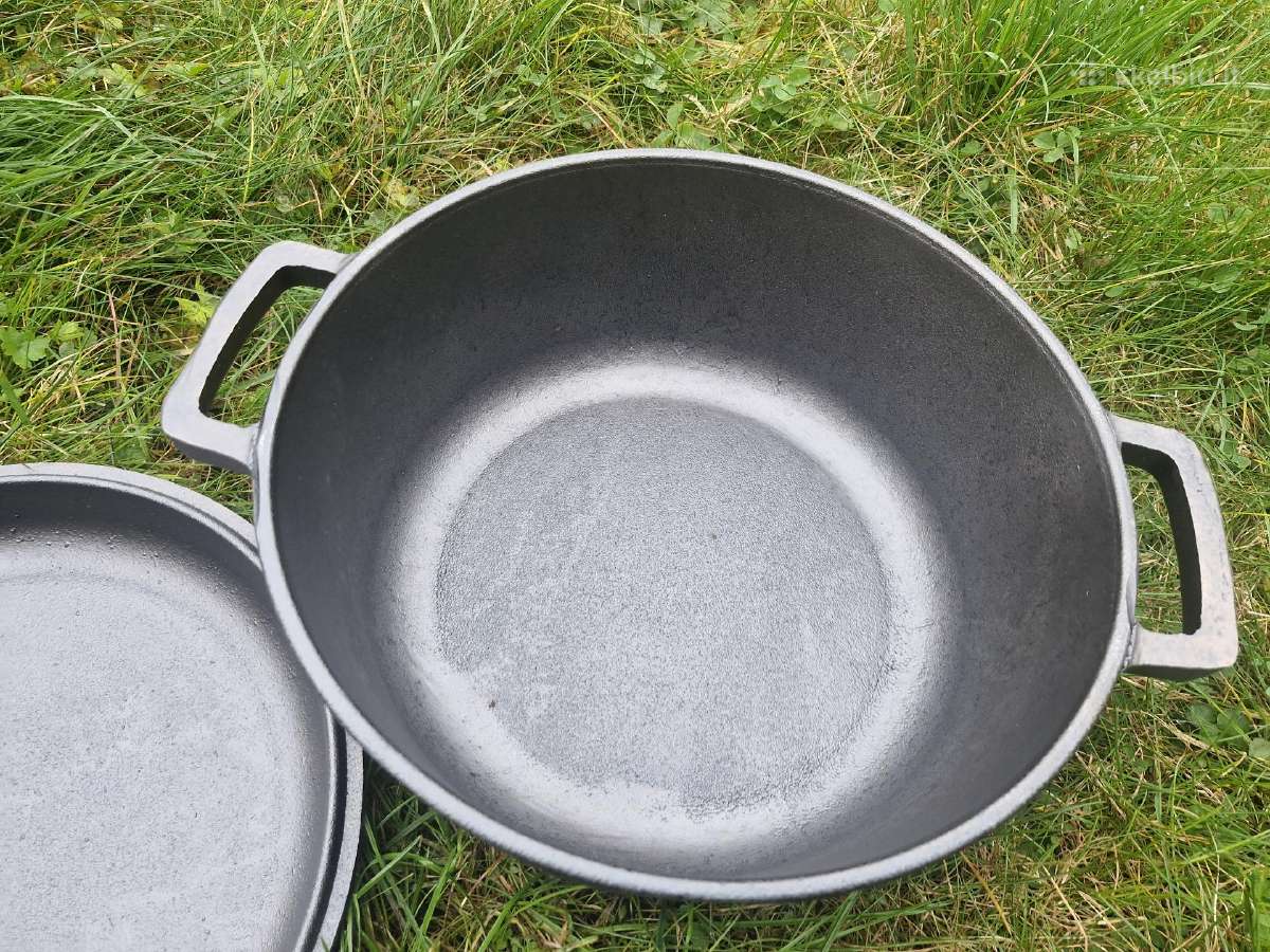 Ketaus puodas su ketaus dangčiu 4,0 litrų Brizoll - nuotraukos Nr. 7
