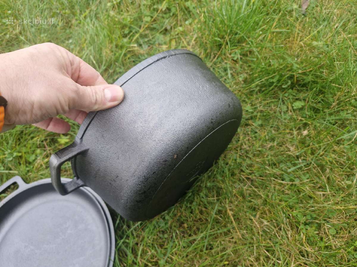 Ketaus puodas su ketaus dangčiu 4,0 litrų Brizoll - nuotraukos Nr. 9